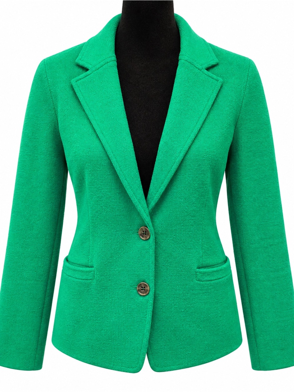 J Crew Green Knit Blazer w/Buttons XS